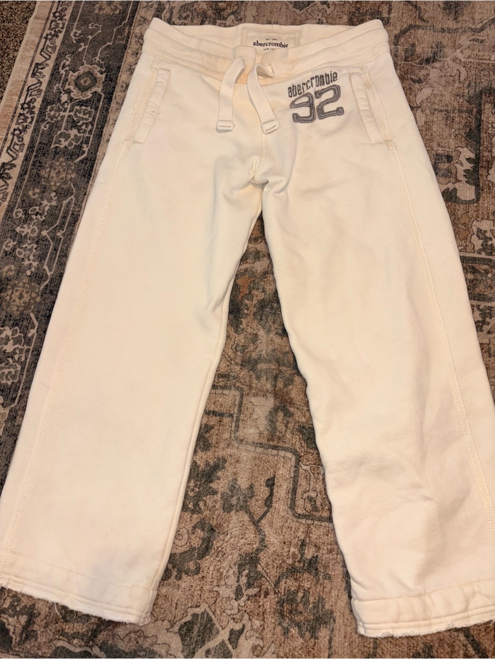 Vintage abercrombie & fitch fleece sweatpants - Picture 2 of 6